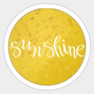 Yellow sunshine graphic Sticker